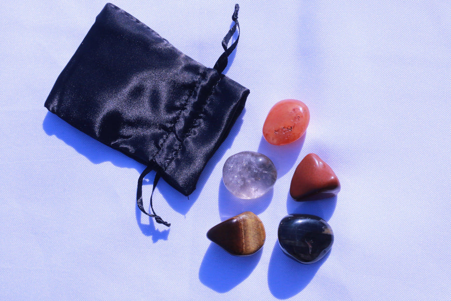 "Invigorating Energy" Healing Gemstone Collection Bag