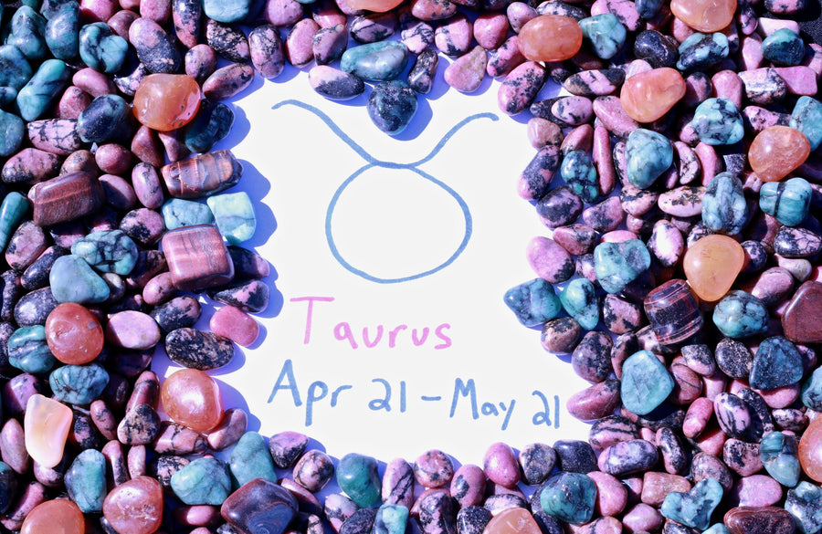 "Taurus" Zodiac Sign Gemstone Collection Bag