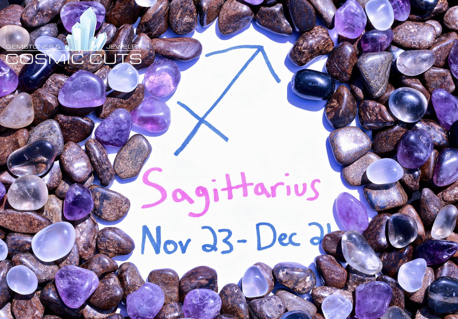 Sagittarius Zodiac Sign Gemstone Collection Bag