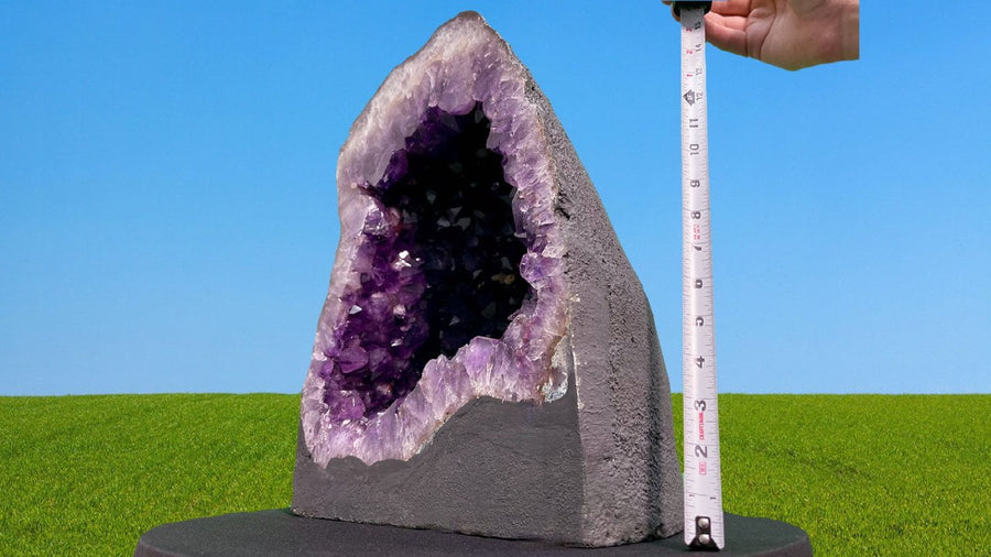 "LIGHT IN THE DARKNESS" Huge Amethyst Geode 15.00 VERY High Quality AG-57