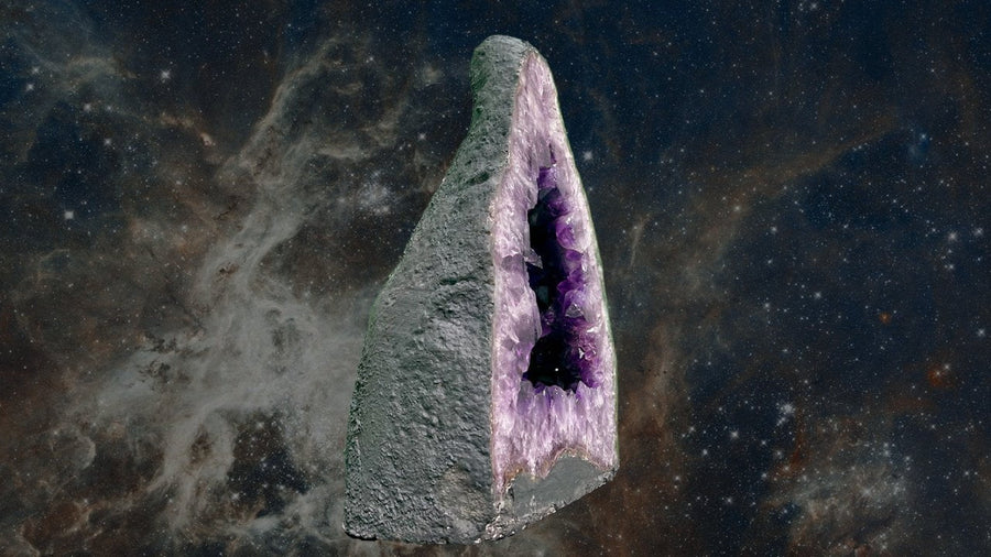 "UNIVERSAL ORIGINS" Huge Amethyst Geode 17.00 VERY High Quality AG-34