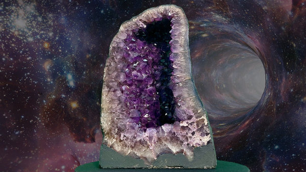 "ULTIMATE UNIVERSE" Huge Amethyst Geode Cathedral 19.25 VERY High Quality AG-41