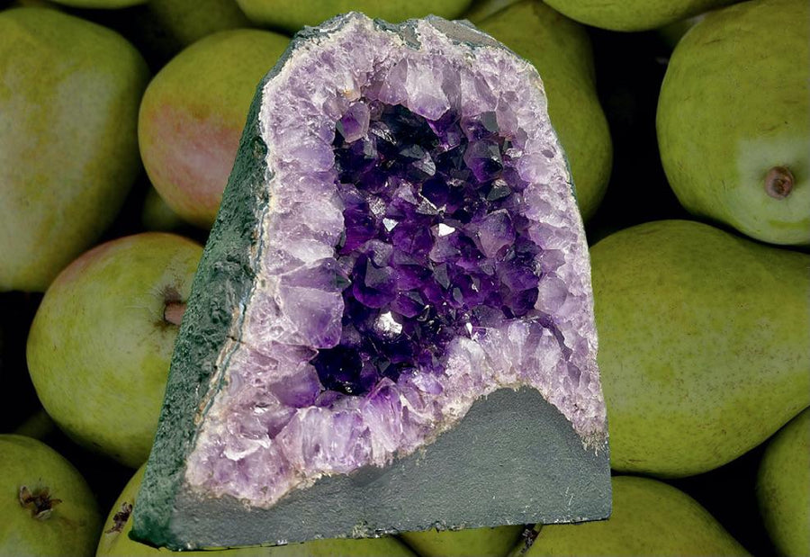 "LOVING ALL OF LIFE!" Amethyst Geode Cathedral 12.50 VERY High Quality AG-27