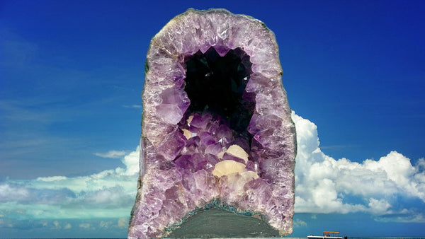 "UPLIFTING ENLIGHTENMENT" Amethyst Geode Cathedral 9.00 VERY High Quality AG-17