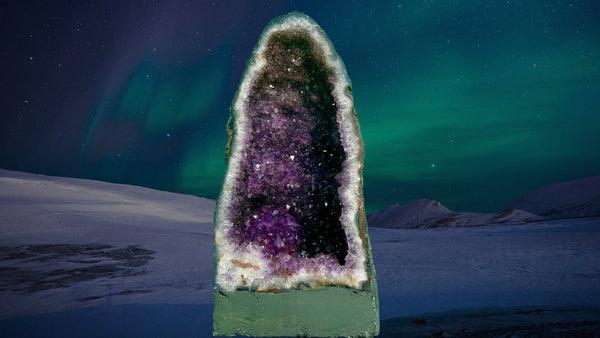 "ONWARDS & UPWARDS" Amethyst Geode Cathedral 17.75 VERY High Quality AG-37