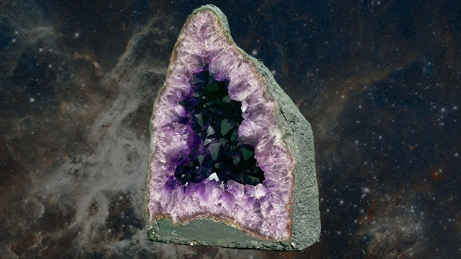 "UNIVERSAL ORIGINS" Huge Amethyst Geode 17.00 VERY High Quality AG-34