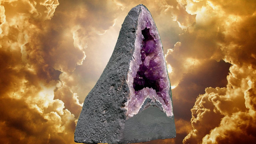 "RENEWED HOPE" Amethyst Geode Cathedral 11.50 VERY High Quality AG-16