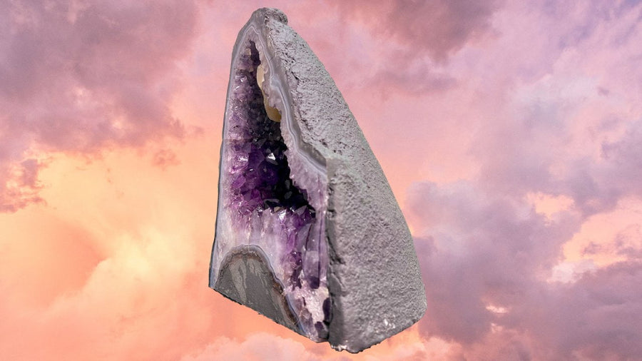 "GOODNESS MAGNET" Amethyst Geode Cathedral 10.00 VERY High Quality AG-10