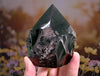 "SOUL REFLECTION" High Quality Black Obsidian Crystal Point