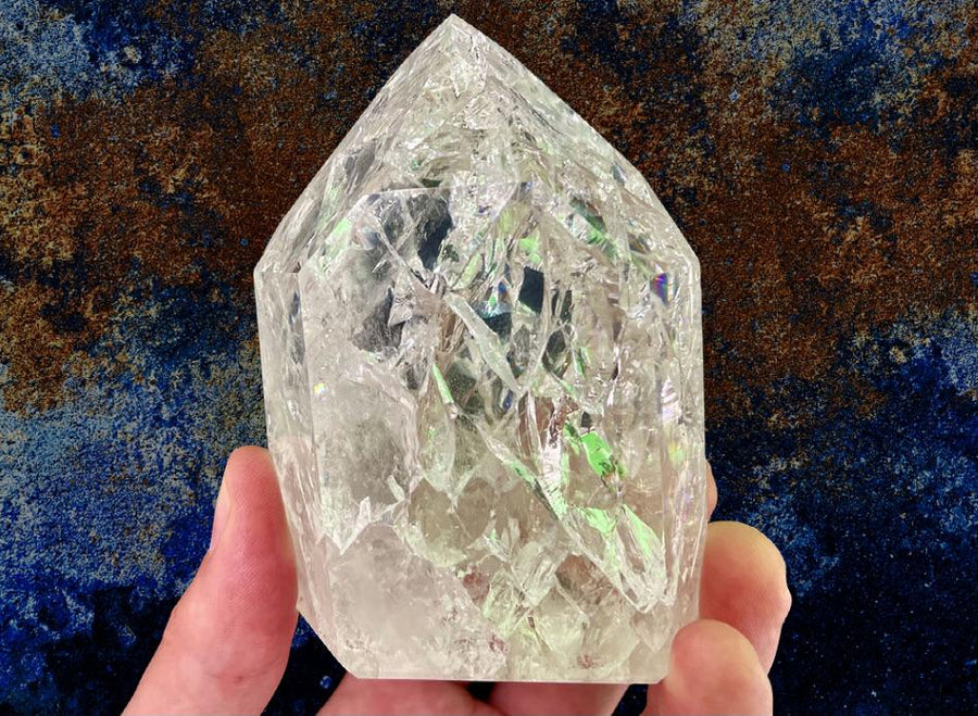 "INFINITE WONDER" Crackle Quartz High Quality Crystal Point