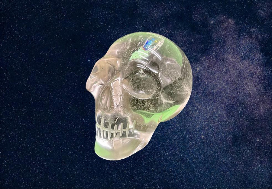 "BONESY" Crystal Skull High Quality Clear Quartz