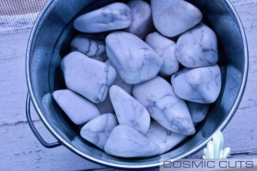 Howlite Tumbled Stones-Cosmic Cuts