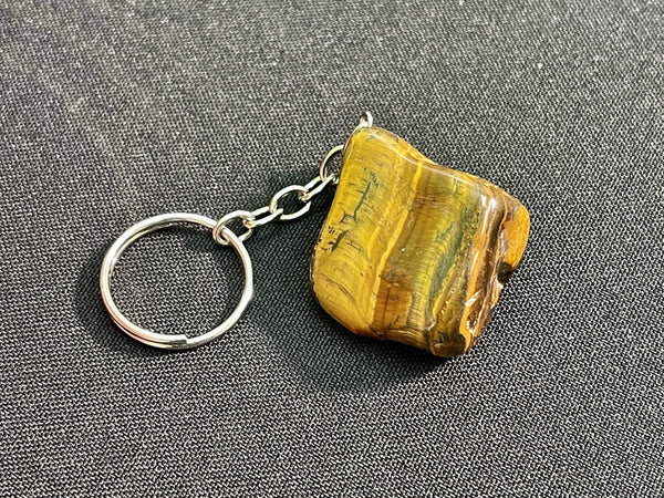 "TALISMAN OF STRENGTH" Tiger Eye High Quality Keychain