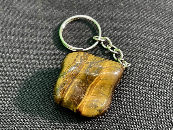 "TALISMAN OF STRENGTH" Tiger Eye High Quality Keychain