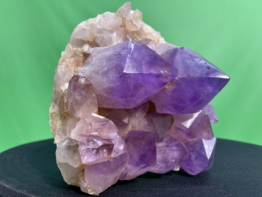 "POWER IN PEACE" Bolivian Amethyst Geode Cluster 7.50 High Quality JP-177