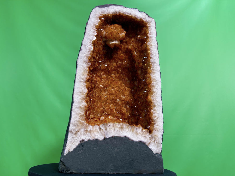 "ABUNDANT INFINITY" Citrine Geode Cathedral 22.75 High Quality Feng Shui CG-84