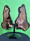 "SPREAD YOUR WINGS" Agate Matching Pair w Stand High Quality