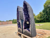 "PURPLE PEACE PRIZES" Amethyst Geode Pair 36.00 Very High Quality LAG-5