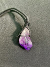 "POWERFUL PURPLE PLEASURE" Amethyst Geode High Quality Necklace