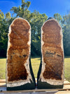 "JUICY TANGERINES" Matching Citrine Geode Pair 35.25 Very High Quality CG-86