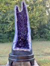 "WORLD CLASS ELEGANCE" Tall Amethyst Geode 74.00 Very High Quality XA-3