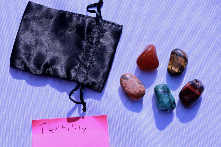 "Fertility" Healing Gemstone Collection Bag