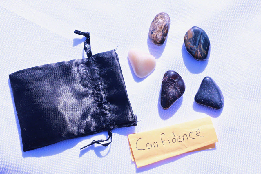 "Confidence" Healing Gemstone Collection Bag