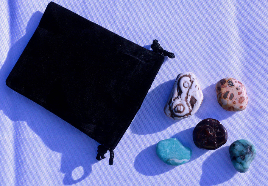 "Health & Wellness" Healing Gemstone Collection Bag