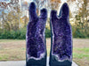 "THE PEARLY GATES" Amethyst Geode Pair 59.50" Tall Very High Quality XA-9