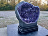 "A LOVE UNCONDITIONAL" Amethyst Geode Cathedral w Stand 34.00" Tall VERY High Quality LAG-3