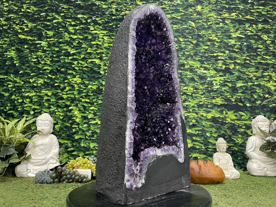 "PURPLE PEACE PRIZE" Amethyst Geode Cathedral 25.00 High Quality Dark Purple NS-524