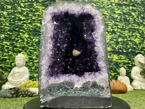 "CROWN CHAKRA CELEBRATION" Huge Amethyst Geode 17.00 Cathedral High Quality NS-538