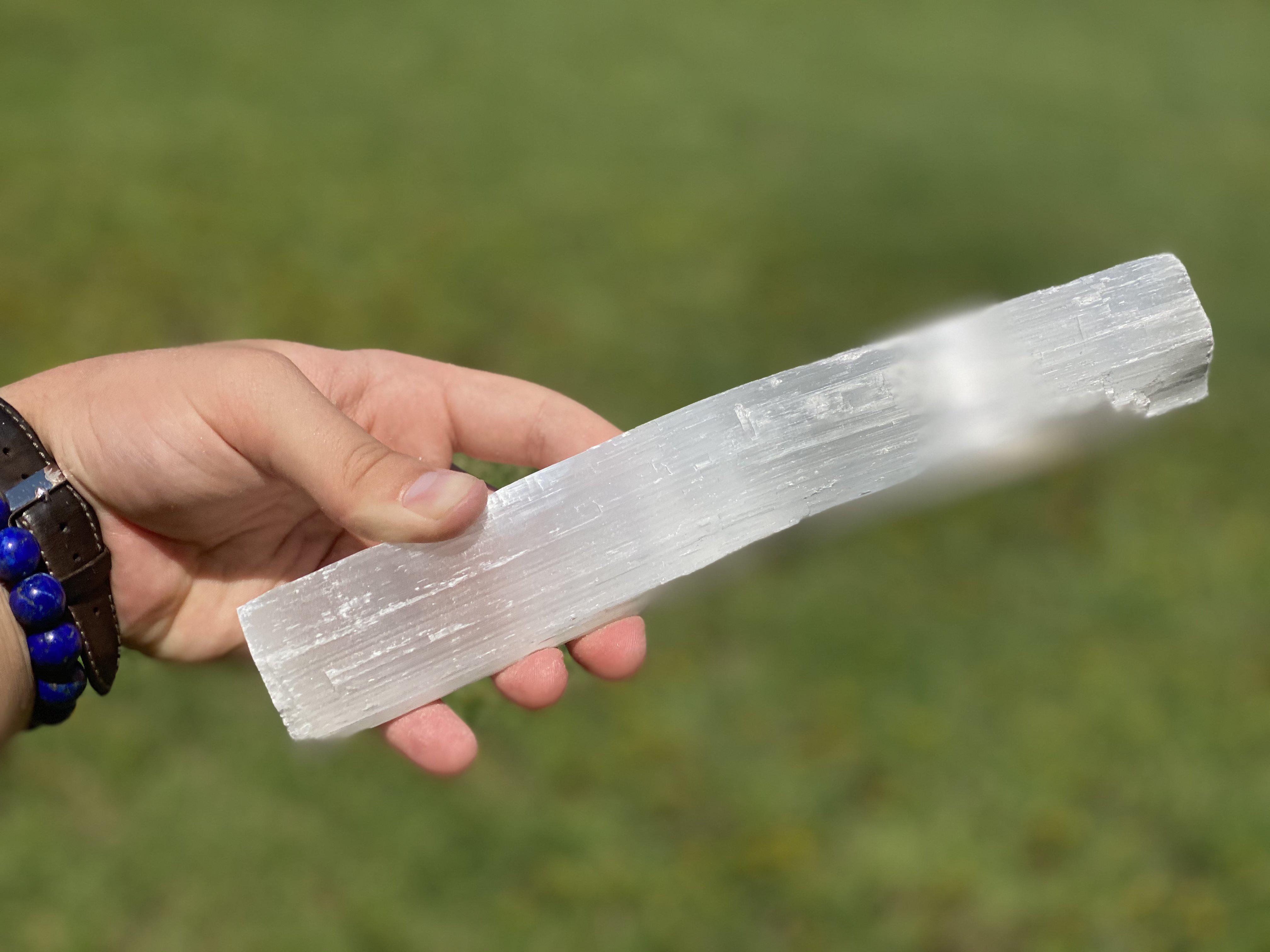 Selenite Stone Wand 