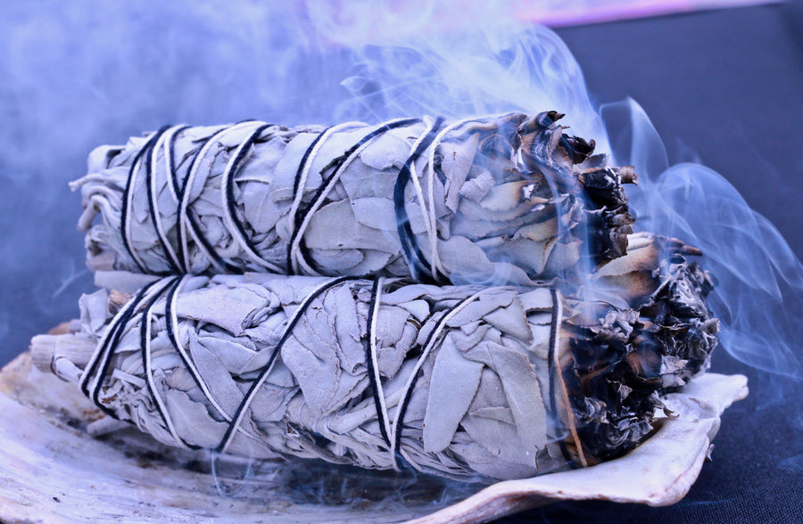 Sage Smudging Sticks With Abalone Shell