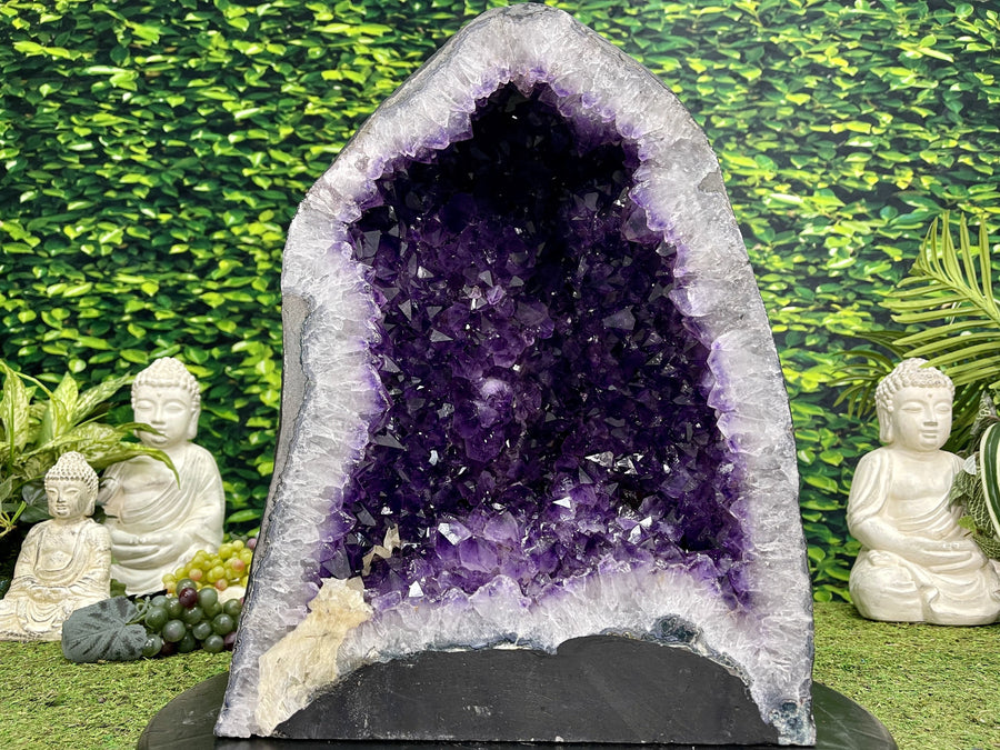 "CREATE YOUR IDEAL LIFE" Amethyst Geode Cathedral 17.00 High Quality Brazil NS-604
