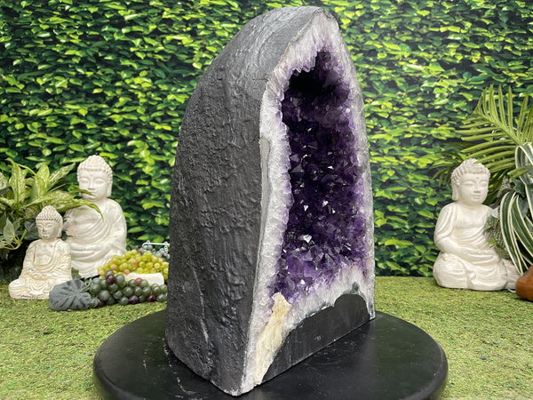 "CREATE YOUR IDEAL LIFE" Amethyst Geode Cathedral 17.00 High Quality Brazil NS-604