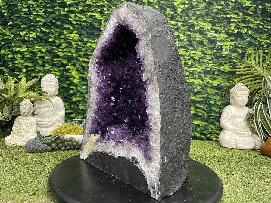 "CREATE YOUR IDEAL LIFE" Amethyst Geode Cathedral 17.00 High Quality Brazil NS-604