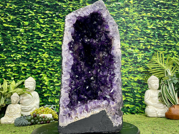 "DEEP JOYOUS WONDER" Amethyst Geode 22.00 High Quality Cathedral Brazil NS-605