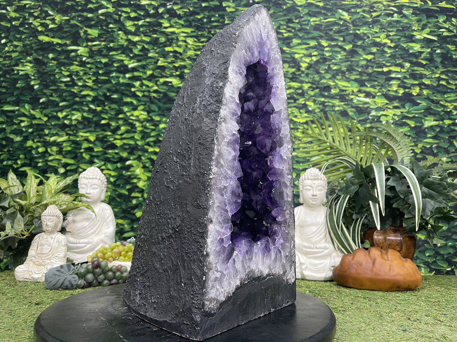 "CELEBRATORY TREAT" Tall Amethyst Geode Cathedral 19.00 Brazil High Quality NS-609
