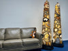 "LET THE LIGHT IN YOUR LIFE" Giant Agate Lamp Pair 84.00 GORGEOUS High Quality Masterpieces