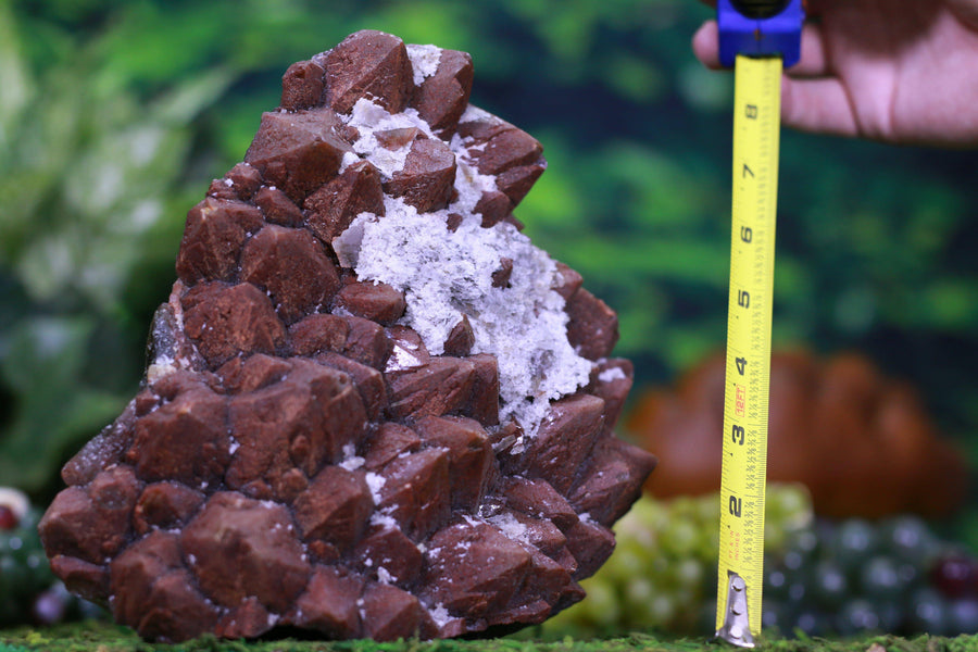 Super Seven Crystal Cluster w Calcite Striations Rare Mineral High Quality II-14s