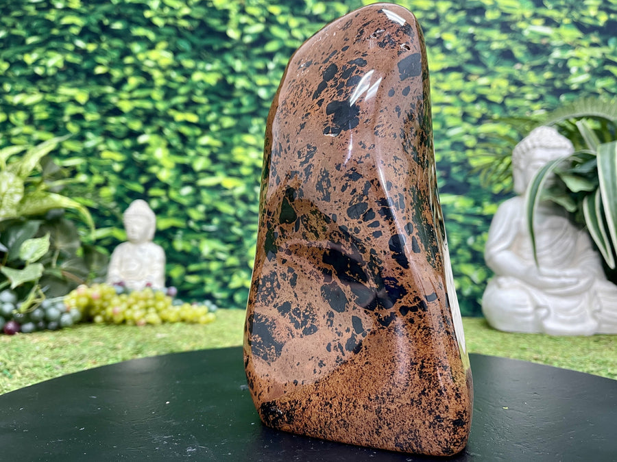 "FRESH AND CLEAN" Mahogany Obsidian Stone 9.00 Very High Quality Specimen NS-718