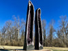 "ETHEREAL GATEWAY" Huge Amethyst Geode Pair 76.00 High Quality Cathedrals XS-5