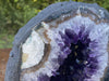 Amethyst Geode "CAVE OF CALM" 7.00 Cathedral w CALCITE Agate Rim NS-94