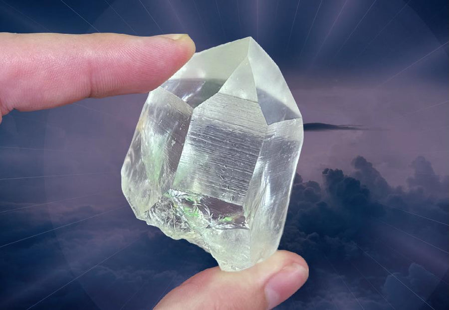 "TEACHINGS FROM ABOVE" Lemurian Quartz High Quality Crystal Point