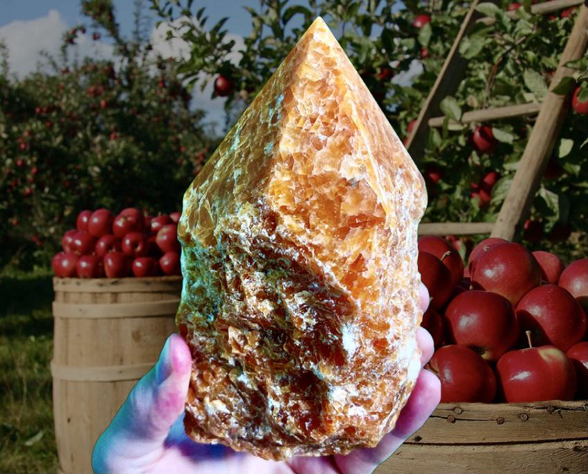 "FRUIT OF KNOWLEDGE" Orchard Calcite High Quality Crystal Point
