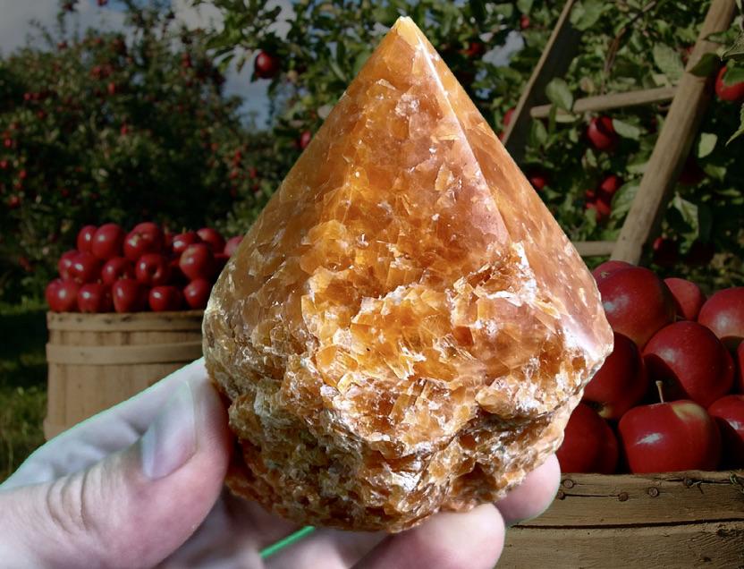 "FRUIT OF KNOWLEDGE" Orchard Calcite High Quality Crystal Point