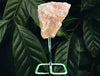 "LOLLIPOP-O-LOVIN" Rose Quartz w Custom Stand High Quality