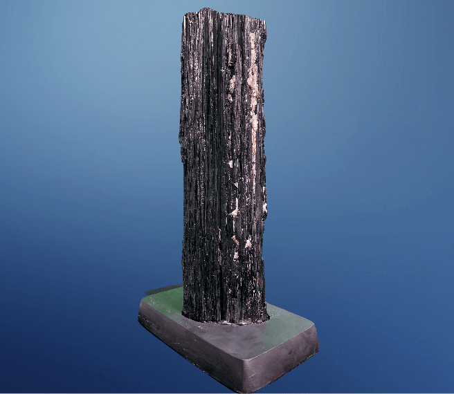 "BLACK WIDOW" Huge Black Tourmaline w Stand 18.50" High Quality BT-42