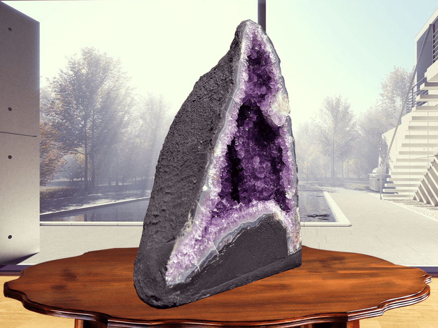 "BLISSFUL BEAUTY" Amethyst Geode Cathedral 15.50 VERY High Quality DAG-43